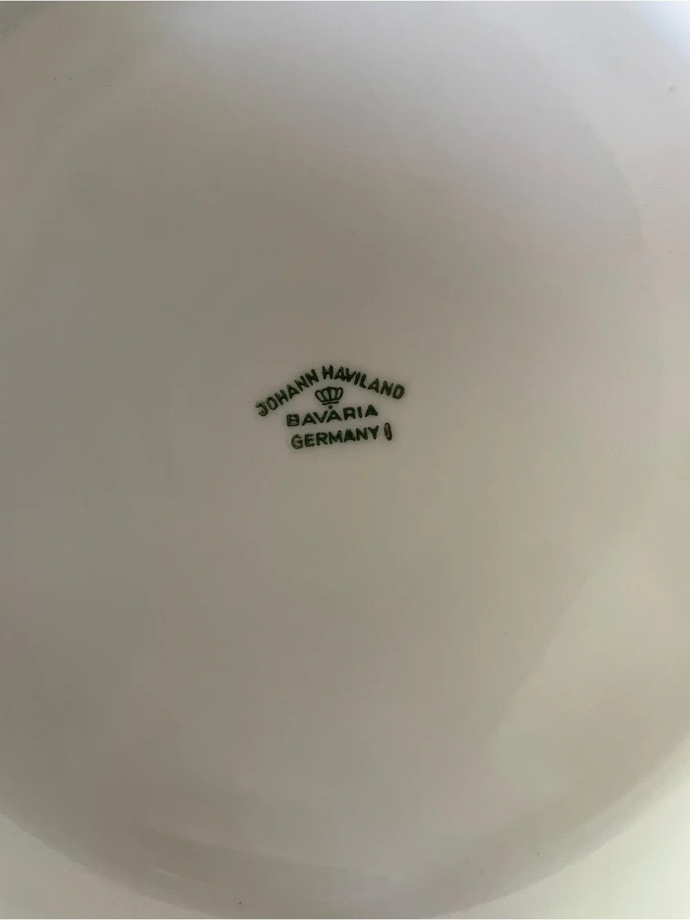 Haviland White Porcelain Tureen with  green Backstamp